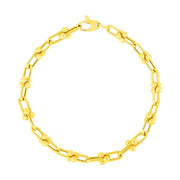 Bids.com 14k Yellow Gold 7 1/2 inch Jax Chain Bracelet Bracelets White Smoke 7.5 / Yellow Gold