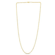Bids.com Moon Cut Bead Chain in 14k Yellow Gold (2.00 mm) Necklaces White Smoke 16 / Yellow Gold,18 / Yellow Gold,20 / Yellow Gold,24 / Yellow Gold