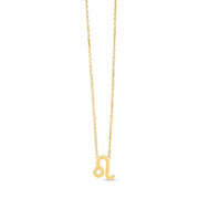 Bids.com 14K Yellow Gold Leo Necklace Necklaces White Smoke 18 / Yellow Gold