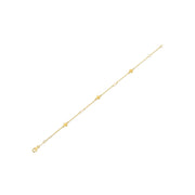 Bids.com 14k Yellow Gold Pearl Clover Bracelet Bracelets White Smoke 7 / Yellow Gold