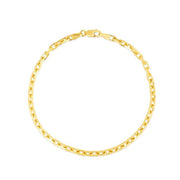Bids.com 14k Yellow Gold French Cable Chain Bracelet  (2.50 mm) Bracelets White Smoke 7.25 / Yellow Gold