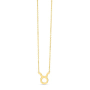Bids.com 14K Yellow Gold Taurus Necklace Necklaces White Smoke 18 / Yellow Gold