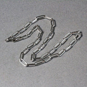 Bids.com 14k White Gold Bold Paperclip Chain (4.2 mm) Necklaces Dark Gray 18 / White Gold