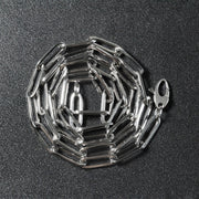 Bids.com 14k White Gold Bold Paperclip Chain (4.2 mm) Necklaces Dark Slate Gray 18 / White Gold