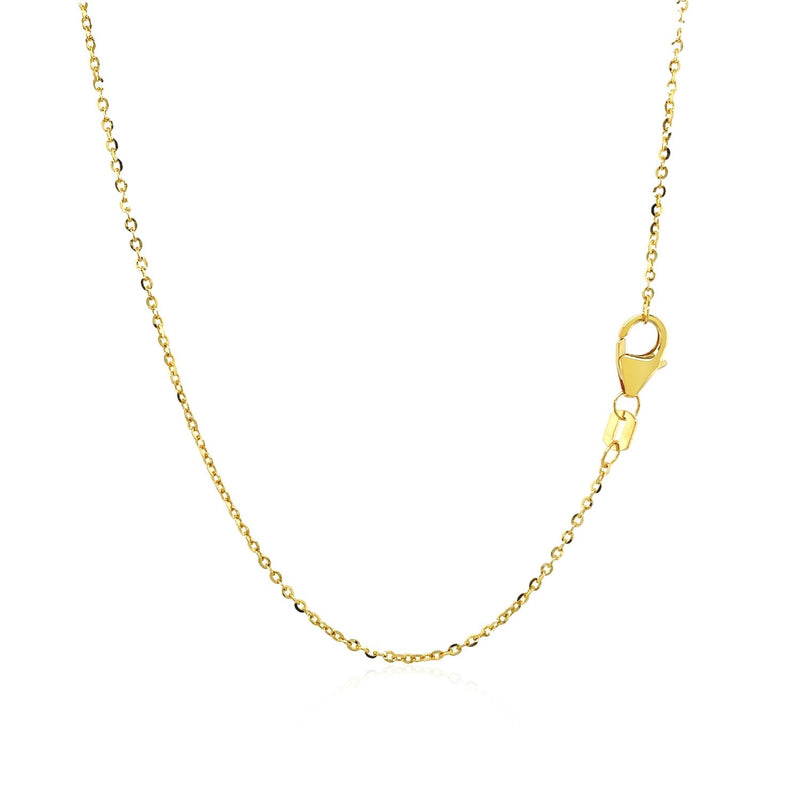 Bids.com 14k Yellow Gold Double-Strand Chain Necklace with Puff Moon and Star Necklaces White Smoke 18 / Yellow Gold