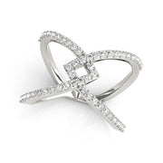 Bids.com 14k White Gold Fancy Entwined Design Diamond Ring (1/2 cttw) Rings White Smoke 3 / White Gold,3.5 / White Gold,4 / White Gold,4.5 / White Gold,5 / White Gold,5.5 / White Gold,6 / White Gold,6.5 / White Gold,7 / White Gold,7.5 / White Gold,8 / White Gold,8.5 / White Gold,9 / White Gold