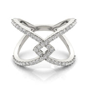 Bids.com 14k White Gold Fancy Entwined Design Diamond Ring (1/2 cttw) Rings White Smoke 3 / White Gold,3.5 / White Gold,4 / White Gold,4.5 / White Gold,5 / White Gold,5.5 / White Gold,6 / White Gold,6.5 / White Gold,7 / White Gold,7.5 / White Gold,8 / White Gold,8.5 / White Gold,9 / White Gold