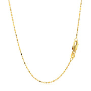 Bids.com 14k Yellow Gold Diamond-Cut Bead Chain 1.0mm Necklaces White Smoke 16 / Yellow Gold,18 / Yellow Gold,20 / Yellow Gold