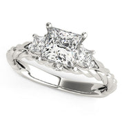 Bids.com 14k White Gold Princess Cut 3 Stone Antique Style Diamond Ring (1 1/8 cttw) Rings White Smoke 3 / White Gold,3.5 / White Gold,4 / White Gold,4.5 / White Gold,5 / White Gold,5.5 / White Gold,6 / White Gold,6.5 / White Gold,7 / White Gold,7.5 / White Gold,8 / White Gold,8.5 / White Gold,9 / White Gold