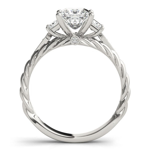 Bids.com 14k White Gold Princess Cut 3 Stone Antique Style Diamond Ring (1 1/8 cttw) Rings White Smoke 3 / White Gold,3.5 / White Gold,4 / White Gold,4.5 / White Gold,5 / White Gold,5.5 / White Gold,6 / White Gold,6.5 / White Gold,7 / White Gold,7.5 / White Gold,8 / White Gold,8.5 / White Gold,9 / White Gold
