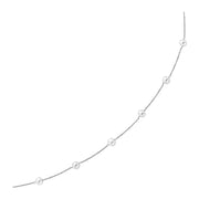 Bids.com 14k White Gold Necklace with White Pearls Necklaces White Smoke 16 / White Gold,18 / White Gold