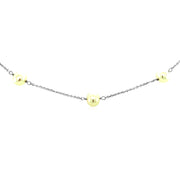 Bids.com 14k White Gold Necklace with White Pearls Necklaces White Smoke 16 / White Gold,18 / White Gold