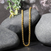 Bids.com 3.4mm 14k Yellow Gold Round Box Chain Necklaces Black 18 / Yellow Gold,20 / Yellow Gold,22 / Yellow Gold,24 / Yellow Gold