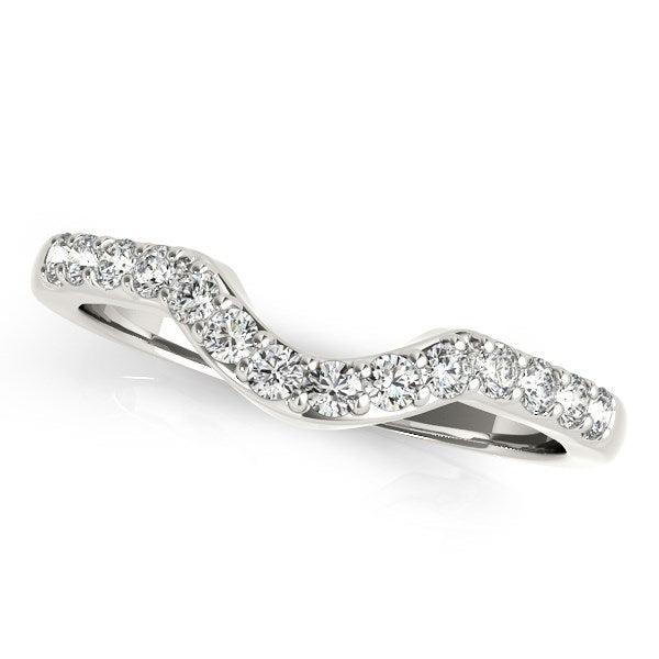 Bids.com 14k White Gold Pave Set Diamond Curved Wedding Band (1/4 cttw) Rings White Smoke 3 / White Gold,3.5 / White Gold,4 / White Gold,4.5 / White Gold,5 / White Gold,5.5 / White Gold,6 / White Gold,6.5 / White Gold,7 / White Gold,7.5 / White Gold,8 / White Gold,8.5 / White Gold,9 / White Gold