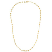 Bids.com 14k Yellow Gold Necklace with Polished Circles Necklaces White Smoke 18 / Yellow Gold,30 / Yellow Gold