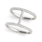 Bids.com 14k White Gold Dual Band Bridge Style Diamond Ring (3/8 cttw) Rings White Smoke 3 / White Gold,3.5 / White Gold,4 / White Gold,4.5 / White Gold,5 / White Gold,5.5 / White Gold,6 / White Gold,6.5 / White Gold,7 / White Gold,7.5 / White Gold,8 / White Gold,8.5 / White Gold,9 / White Gold