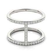 Bids.com 14k White Gold Dual Band Bridge Style Diamond Ring (3/8 cttw) Rings White Smoke 3 / White Gold,3.5 / White Gold,4 / White Gold,4.5 / White Gold,5 / White Gold,5.5 / White Gold,6 / White Gold,6.5 / White Gold,7 / White Gold,7.5 / White Gold,8 / White Gold,8.5 / White Gold,9 / White Gold