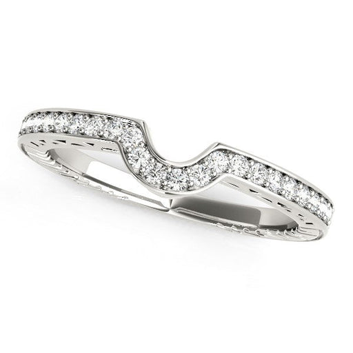Bids.com 14k White Gold Prong Set Curved Wedding Band (1/8 cttw) Rings White Smoke 3 / White Gold,3.5 / White Gold,4 / White Gold,4.5 / White Gold,5 / White Gold,5.5 / White Gold,6 / White Gold,6.5 / White Gold,7 / White Gold,7.5 / White Gold,8 / White Gold,8.5 / White Gold,9 / White Gold