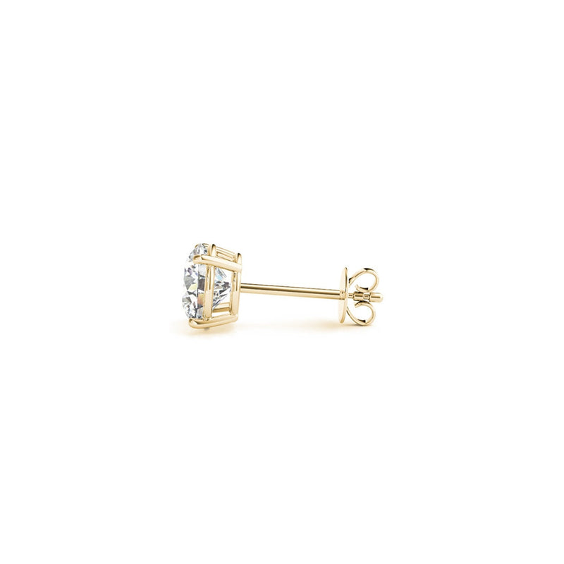 Bids.com 1 1/2 cttw Certified IGI Lab Grown Round Diamond Stud Earrings 14k Yellow Gold (G/VS2) Earrings White Smoke Yellow Gold