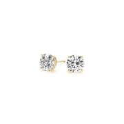 Bids.com 1 1/2 cttw Certified IGI Lab Grown Round Diamond Stud Earrings 14k Yellow Gold (G/VS2) Earrings White Smoke Yellow Gold