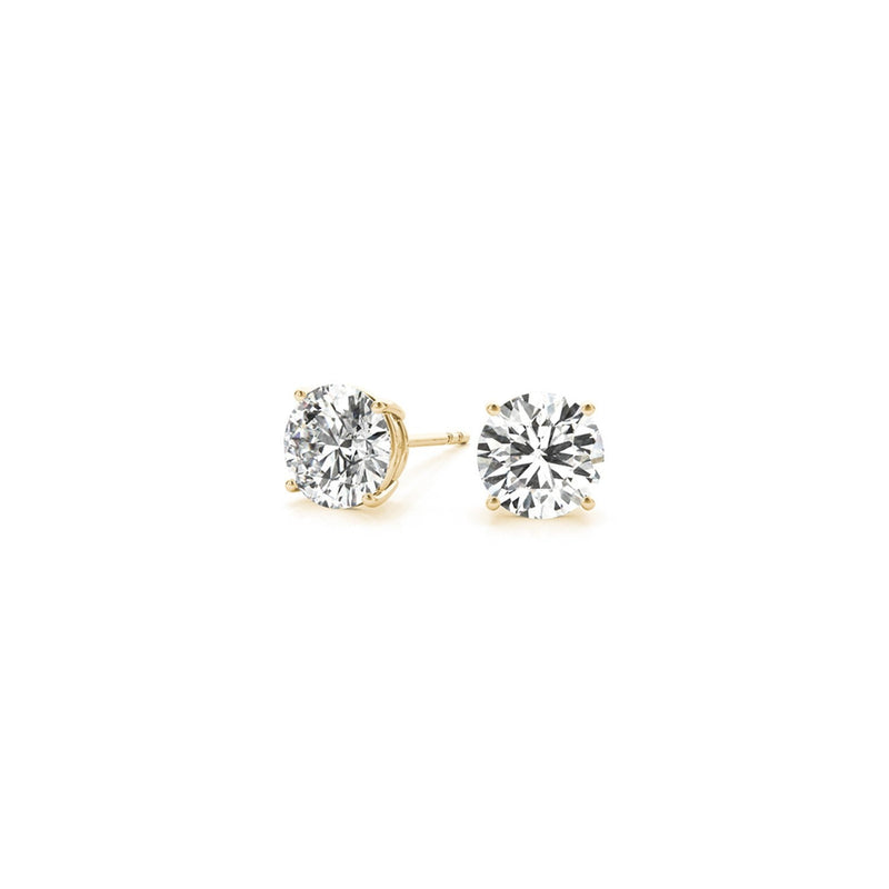 Bids.com 1 1/2 cttw Certified IGI Lab Grown Round Diamond Stud Earrings 14k Yellow Gold (G/VS2) Earrings White Smoke Yellow Gold