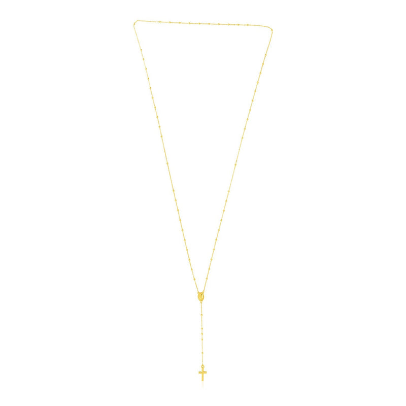 Bids.com 14k Yellow Gold Rosary Necklace Necklaces White Smoke 26 / Yellow Gold