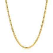 Bids.com 2.6mm 14k Yellow Gold Classic Solid Miami Cuban Chain Necklaces White Smoke 18 / Yellow Gold,20 / Yellow Gold,22 / Yellow Gold,24 / Yellow Gold