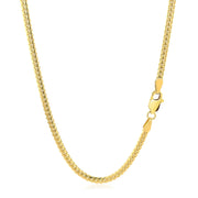 Bids.com 2.6mm 14k Yellow Gold Classic Solid Miami Cuban Chain Necklaces White Smoke 18 / Yellow Gold,20 / Yellow Gold,22 / Yellow Gold,24 / Yellow Gold