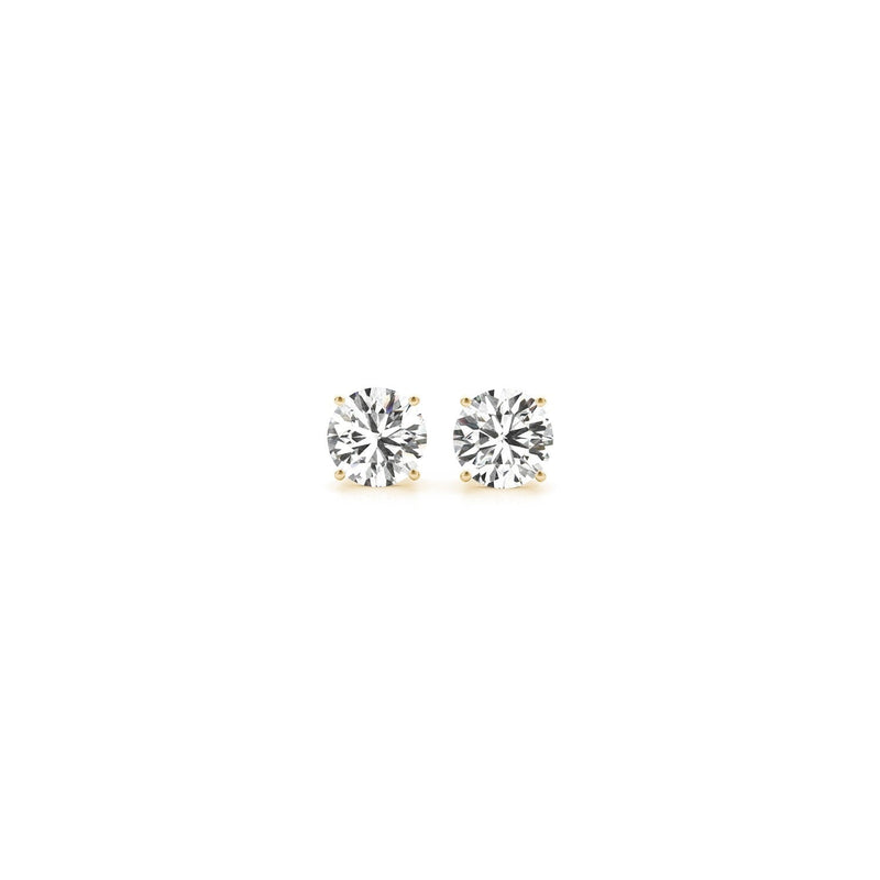 Bids.com 1/2 cttw Lab Grown Round Diamond Stud Earrings 14k Yellow Gold (G/VS2) Earrings White Smoke Yellow Gold