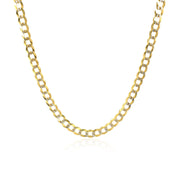 Bids.com 3.2 mm 14k Two Tone Gold Pave Curb Chain Necklaces White Smoke 16 / Two-Tone Gold,18 / Two-Tone Gold,20 / Two-Tone Gold,22 / Two-Tone Gold,24 / Two-Tone Gold