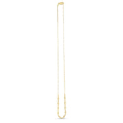 Bids.com 14k Yellow Gold Bead Paperclip Necklace Necklaces White Smoke 18 / Yellow Gold