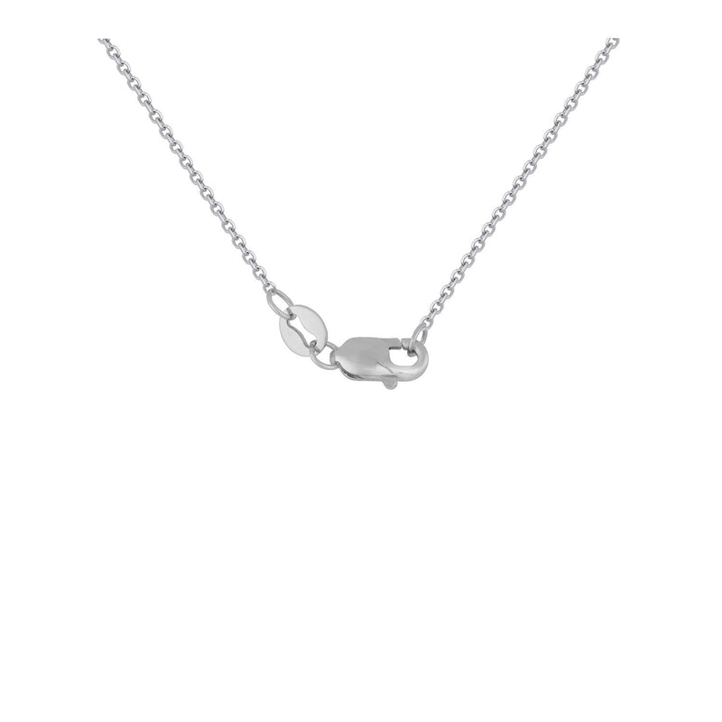 Bids.com Triple Triangle Pendant with Diamonds in 14k White Gold (1/5 cttw) Necklaces White Smoke 16 / White Gold
