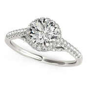 Bids.com 14k White Gold Round Cut Pave Set Shank Diamond Engagement Ring (1 3/8 cttw) Rings White Smoke 3 / White Gold,3.5 / White Gold,4 / White Gold,4.5 / White Gold,5 / White Gold,5.5 / White Gold,6 / White Gold,6.5 / White Gold,7 / White Gold,7.5 / White Gold,8 / White Gold,8.5 / White Gold,9 / White Gold