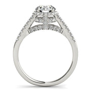 Bids.com 14k White Gold Round Cut Pave Set Shank Diamond Engagement Ring (1 3/8 cttw) Rings White Smoke 3 / White Gold,3.5 / White Gold,4 / White Gold,4.5 / White Gold,5 / White Gold,5.5 / White Gold,6 / White Gold,6.5 / White Gold,7 / White Gold,7.5 / White Gold,8 / White Gold,8.5 / White Gold,9 / White Gold
