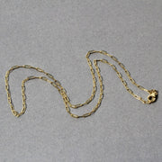Bids.com 14K Yellow Gold Fine Paperclip Chain (1.5mm) Necklaces Dark Gray 16 / Yellow Gold,18 / Yellow Gold,20 / Yellow Gold,24 / Yellow Gold