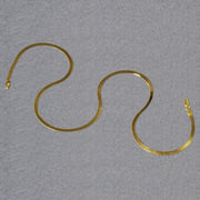 Bids.com Imperial Herringbone Chain in 10k Yellow Gold (2.80 mm) Necklaces Dark Gray 16 / Yellow Gold,18 / Yellow Gold,20 / Yellow Gold