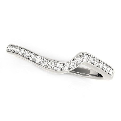 Bids.com 14k White Gold Modern Curved Wedding Ring (1/5 cttw) Rings White Smoke 3 / White Gold,3.5 / White Gold,4 / White Gold,4.5 / White Gold,5 / White Gold,5.5 / White Gold,6 / White Gold,6.5 / White Gold,7 / White Gold,7.5 / White Gold,8 / White Gold,8.5 / White Gold,9 / White Gold
