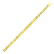 Bids.com 14k Yellow Gold Byzantine Style Chain Bracelet Bracelets White Smoke 7.25 / Yellow Gold,8 / Yellow Gold