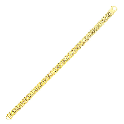 Bids.com 14k Yellow Gold Byzantine Style Chain Bracelet Bracelets White Smoke 7.25 / Yellow Gold,8 / Yellow Gold
