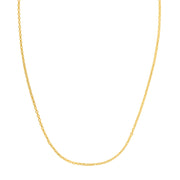 Bids.com Double Extendable Cable Chain in 14k Yellow Gold (1.40 mm) Necklaces White Smoke 18 / Yellow Gold