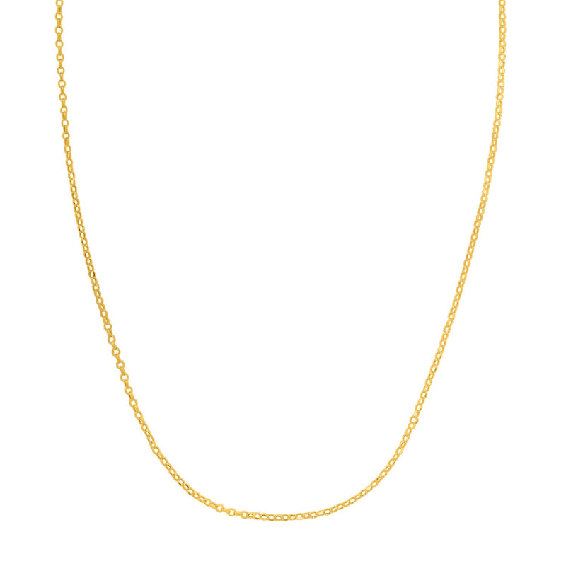 Bids.com Double Extendable Cable Chain in 14k Yellow Gold (1.40 mm) Necklaces White Smoke 18 / Yellow Gold