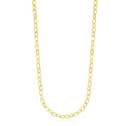 Bids.com 14k Yellow Gold Cable Chain Style Polished Necklace Necklaces White Smoke 18 / Yellow Gold
