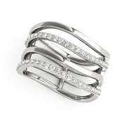 Bids.com 14k White Gold Multiple Band Design Ring with Diamonds (3/8 cttw) Rings White Smoke 3 / White Gold,3.5 / White Gold,4 / White Gold,4.5 / White Gold,5 / White Gold,5.5 / White Gold,6 / White Gold,6.5 / White Gold,7 / White Gold,7.5 / White Gold,8 / White Gold,8.5 / White Gold,9 / White Gold,10 / White Gold