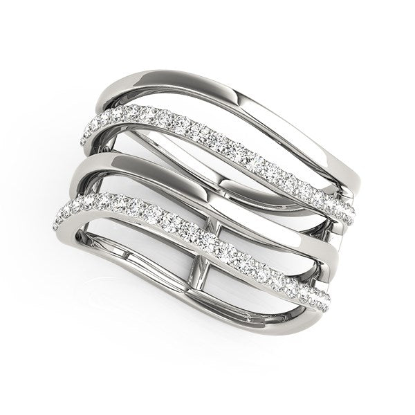 Bids.com 14k White Gold Multiple Band Design Ring with Diamonds (3/8 cttw) Rings White Smoke 3 / White Gold,3.5 / White Gold,4 / White Gold,4.5 / White Gold,5 / White Gold,5.5 / White Gold,6 / White Gold,6.5 / White Gold,7 / White Gold,7.5 / White Gold,8 / White Gold,8.5 / White Gold,9 / White Gold,10 / White Gold
