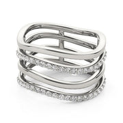 Bids.com 14k White Gold Multiple Band Design Ring with Diamonds (3/8 cttw) Rings White Smoke 3 / White Gold,3.5 / White Gold,4 / White Gold,4.5 / White Gold,5 / White Gold,5.5 / White Gold,6 / White Gold,6.5 / White Gold,7 / White Gold,7.5 / White Gold,8 / White Gold,8.5 / White Gold,9 / White Gold,10 / White Gold