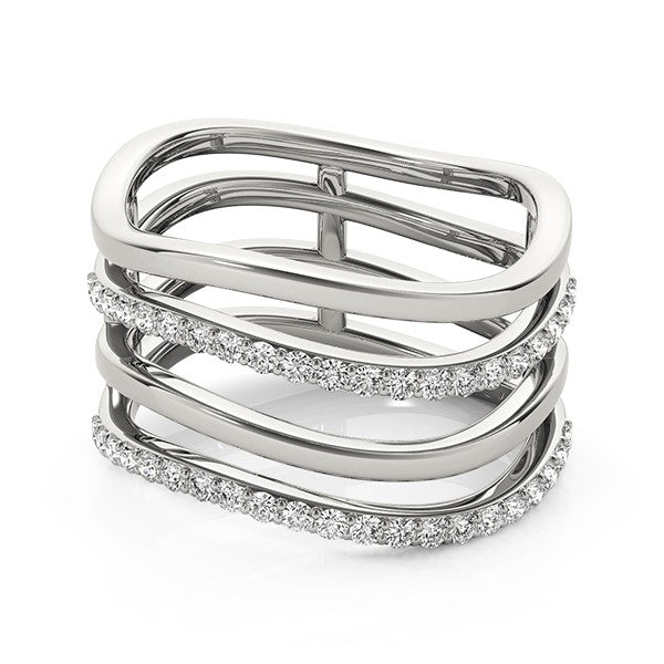 Bids.com 14k White Gold Multiple Band Design Ring with Diamonds (3/8 cttw) Rings White Smoke 3 / White Gold,3.5 / White Gold,4 / White Gold,4.5 / White Gold,5 / White Gold,5.5 / White Gold,6 / White Gold,6.5 / White Gold,7 / White Gold,7.5 / White Gold,8 / White Gold,8.5 / White Gold,9 / White Gold,10 / White Gold