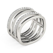 Bids.com 14k White Gold Multiple Band Design Ring with Diamonds (3/8 cttw) Rings White Smoke 3 / White Gold,3.5 / White Gold,4 / White Gold,4.5 / White Gold,5 / White Gold,5.5 / White Gold,6 / White Gold,6.5 / White Gold,7 / White Gold,7.5 / White Gold,8 / White Gold,8.5 / White Gold,9 / White Gold,10 / White Gold