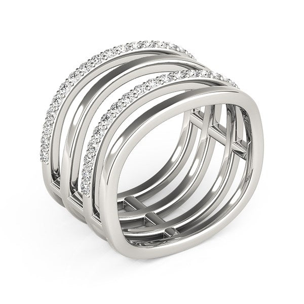 Bids.com 14k White Gold Multiple Band Design Ring with Diamonds (3/8 cttw) Rings White Smoke 3 / White Gold,3.5 / White Gold,4 / White Gold,4.5 / White Gold,5 / White Gold,5.5 / White Gold,6 / White Gold,6.5 / White Gold,7 / White Gold,7.5 / White Gold,8 / White Gold,8.5 / White Gold,9 / White Gold,10 / White Gold