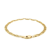 Bids.com 4.5mm 10k Yellow Gold Mariner Link Bracelet Bracelets White Smoke 7 / Yellow Gold,8 / Yellow Gold