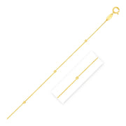 Bids.com Bead Links Pendant Chain in 14k Yellow Gold (1.5mm) Necklaces White Smoke 16 / Yellow Gold,18 / Yellow Gold